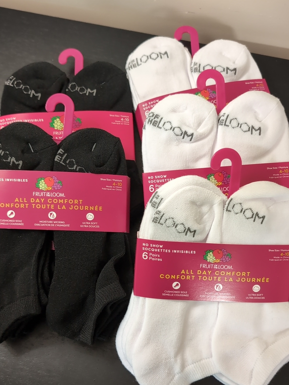 Fruit Of The Loom Women's No Show Sox 30 Pairs Size 4-10 NEW